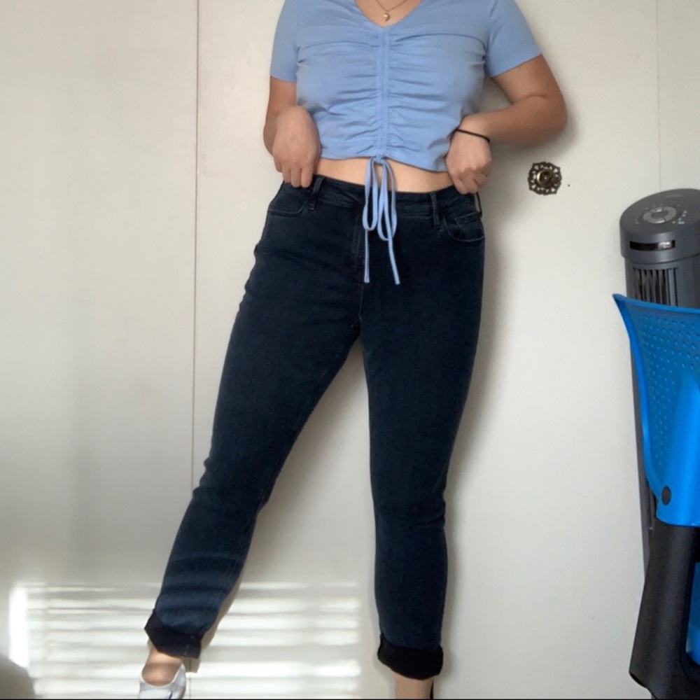 Old Navy Dark Wash Rockstar jeans mid rise